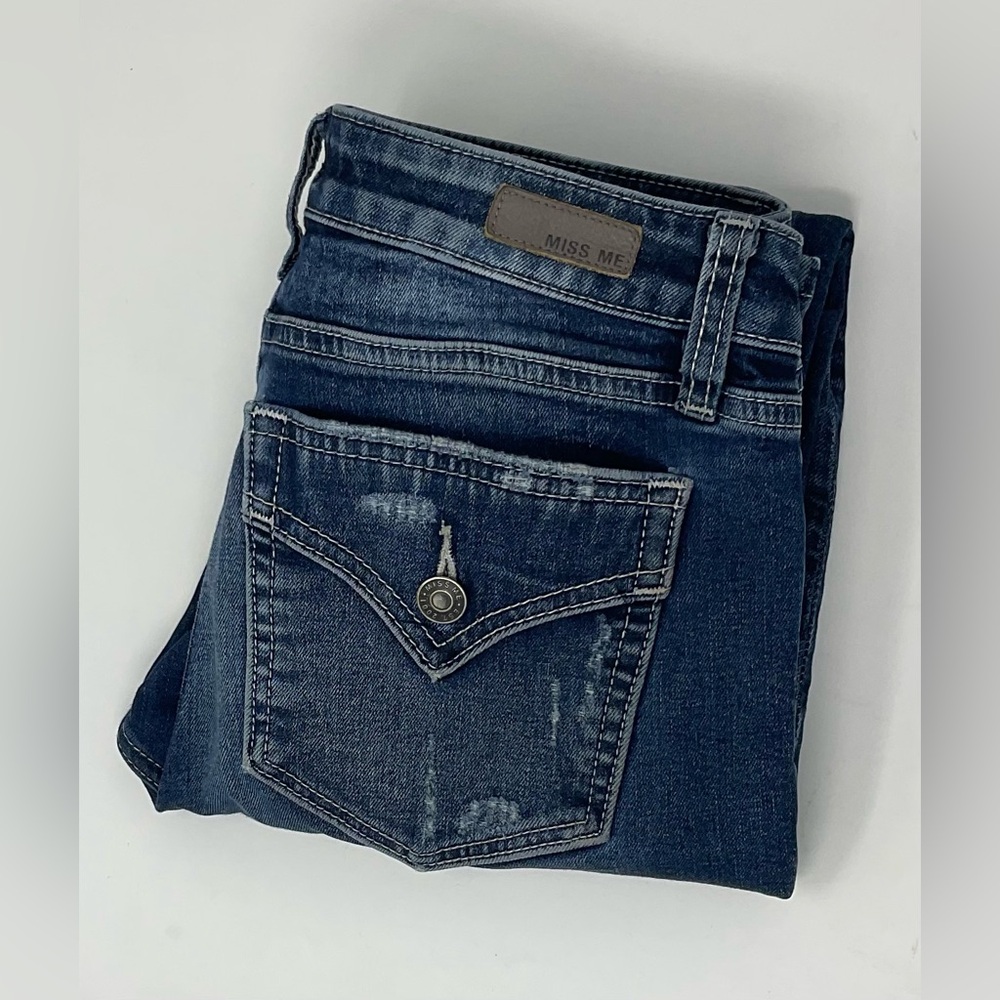 Miss Me Dark Blue Jeans